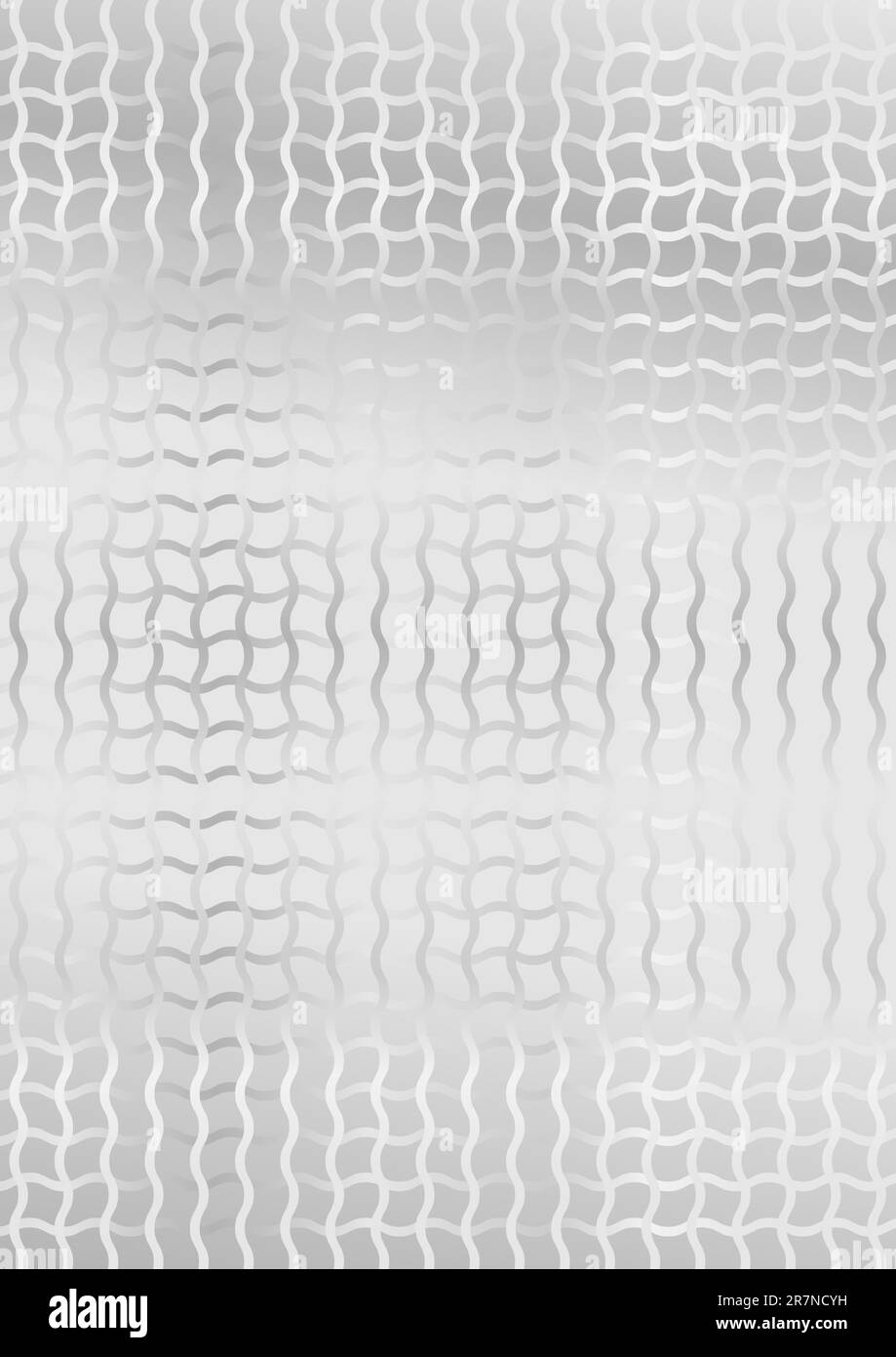 Abstract Background - Metallic Wire Grid on Grey Background Stock Vector
