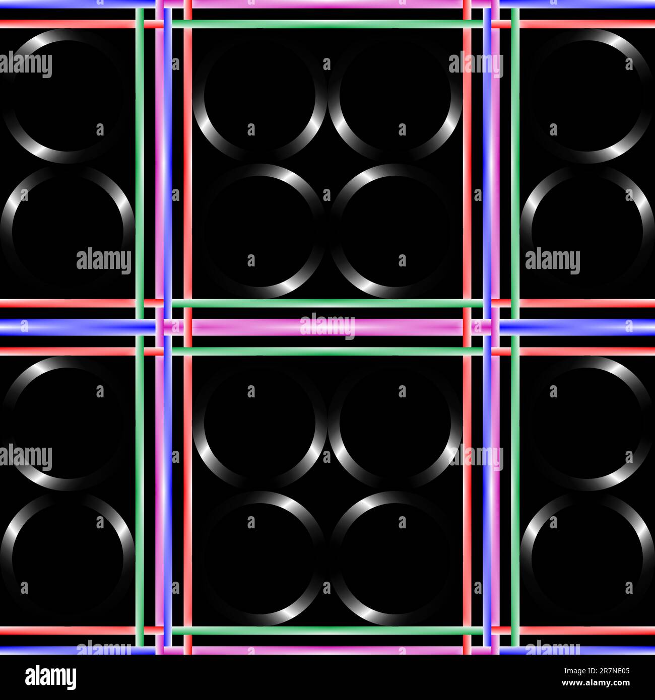black abstract art, seamless vector illustration Stock Vector Image ...