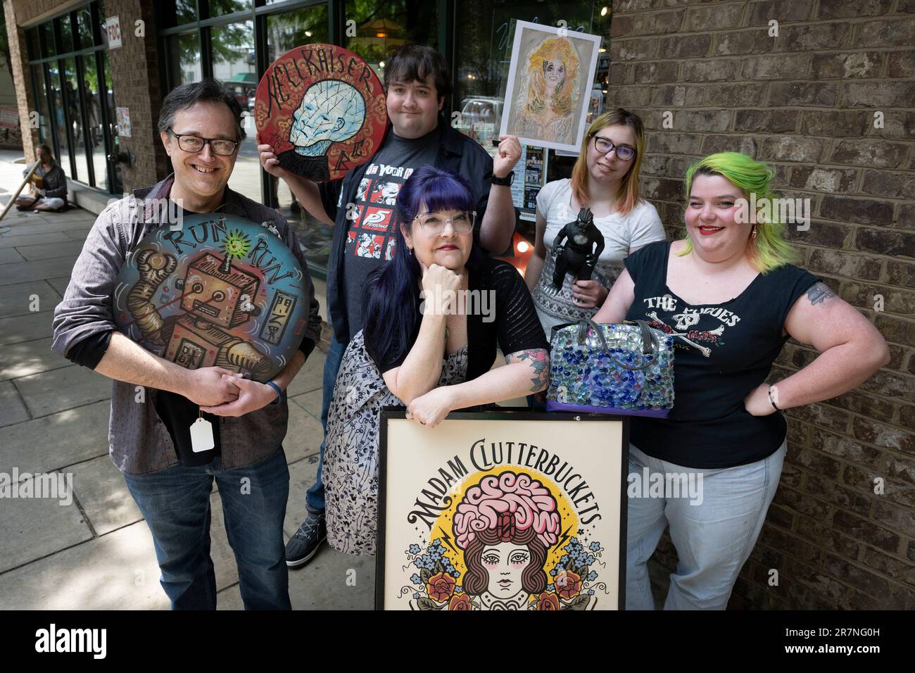 Asheville, North Carolina, USA. 10th June, 2023. Ashley and Sophia Deck