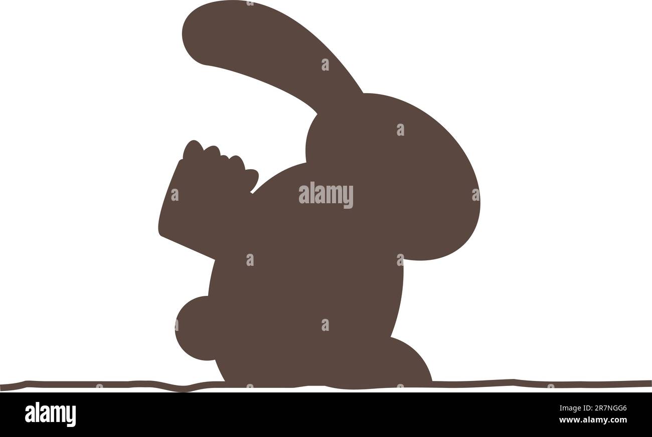 illustration of an easter bunny with eggs Stock Vector Image & Art - Alamy