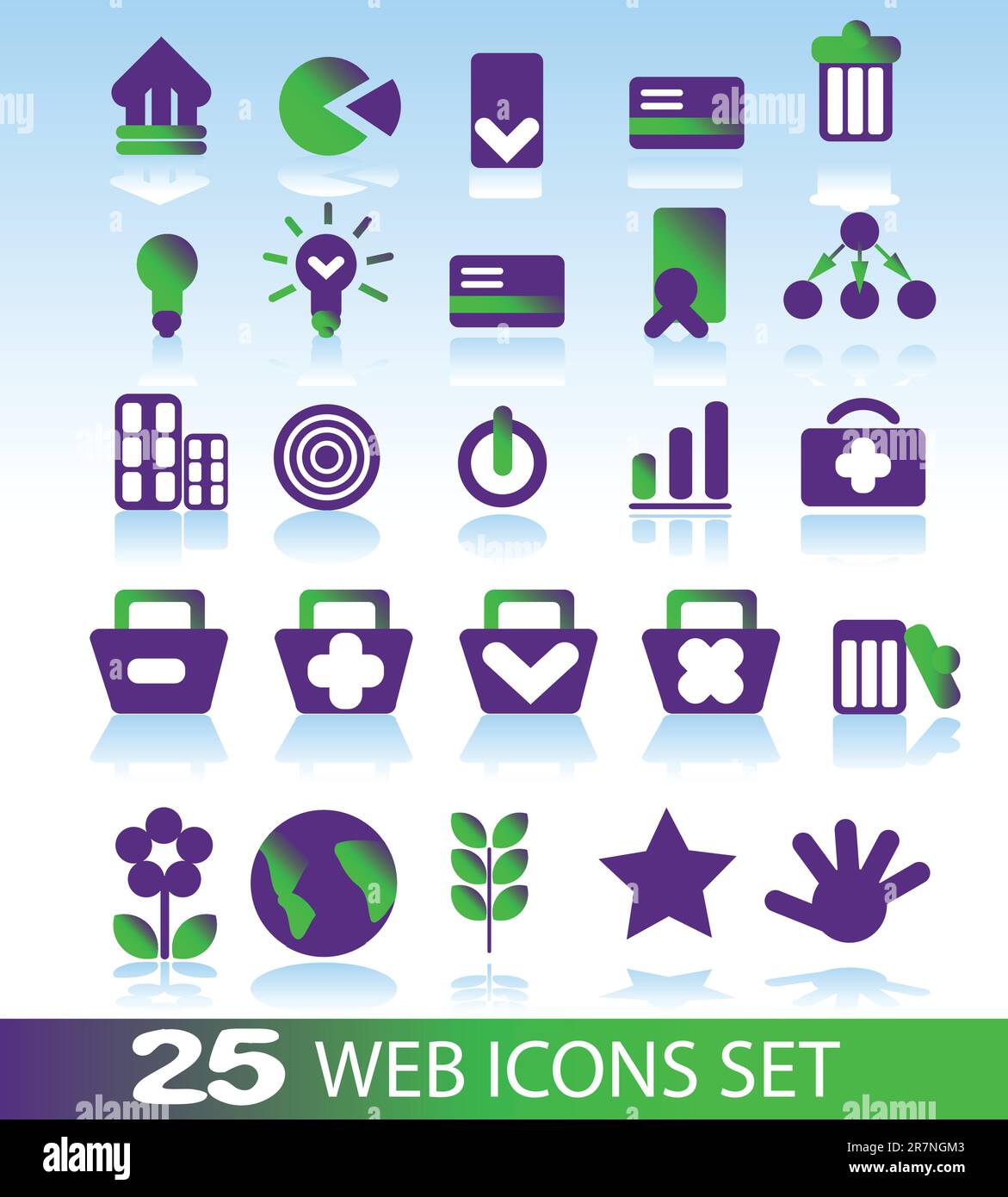 collection of colorful web icons for your web page Stock Vector Image ...