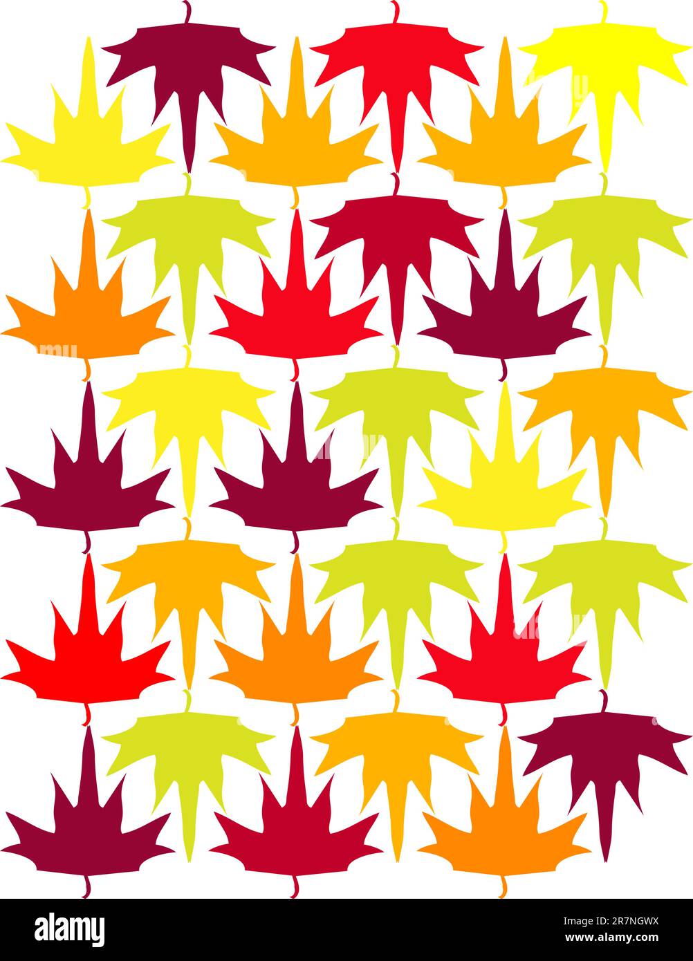 Seamless gold maple leaf Cut Out Stock Images & Pictures - Alamy