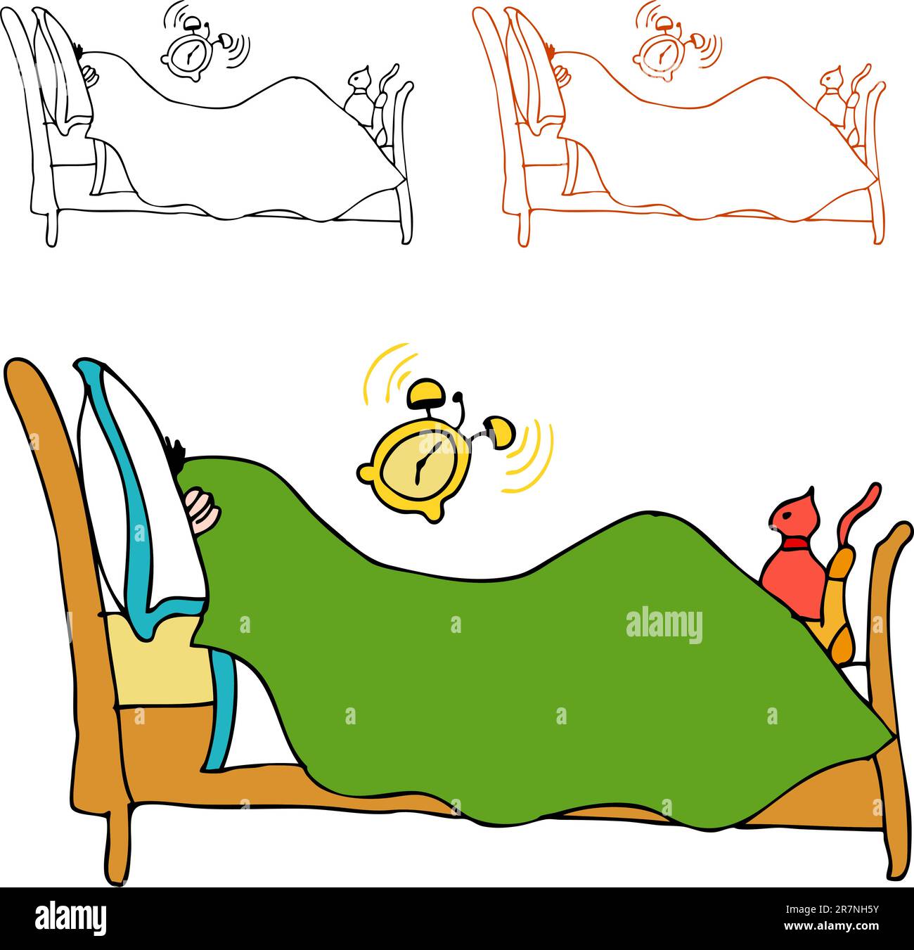 Hide under the covers Stock Vector Images Alamy