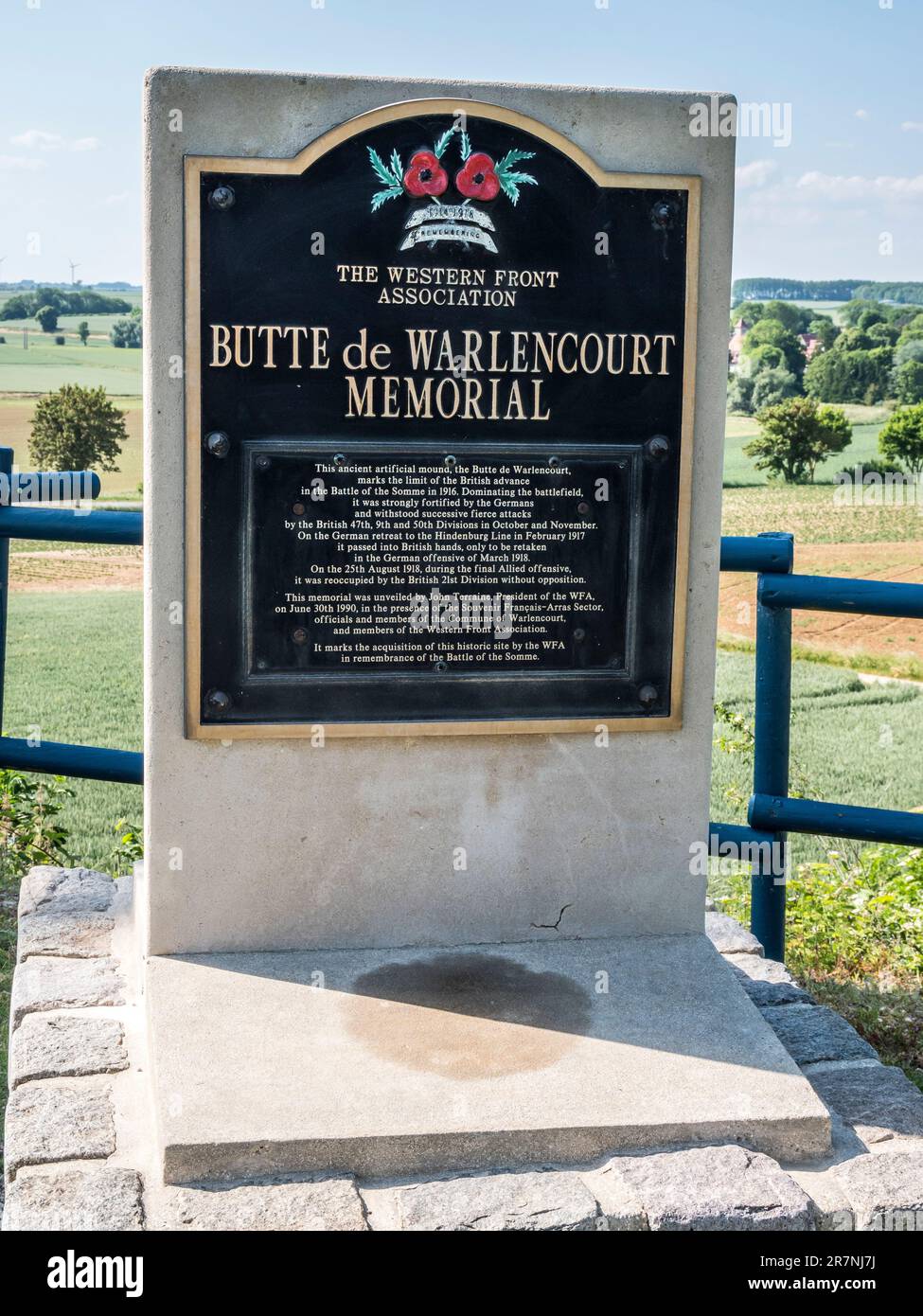 The image is of the famous Butte de Warlencourt that was viciously ...