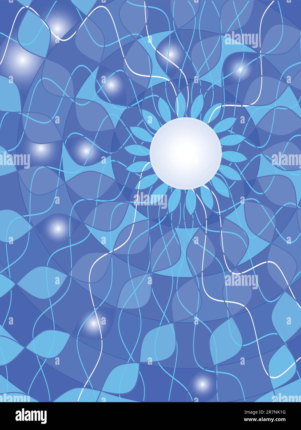 Abstract background from spirals in a vector Stock Vector