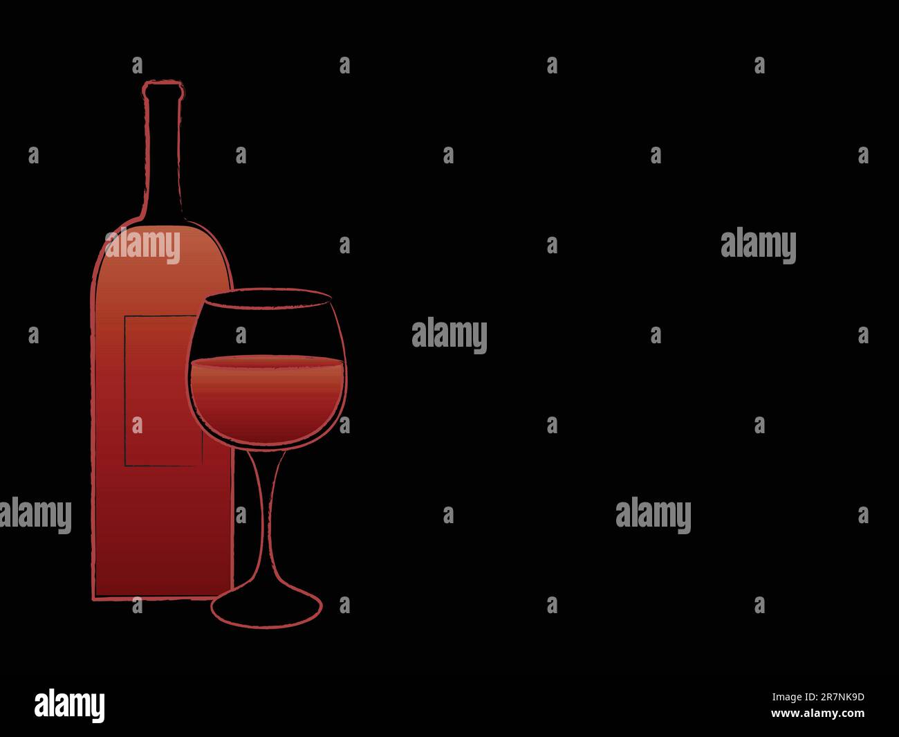 Wine bottle clipart hi-res stock photography and images - Alamy