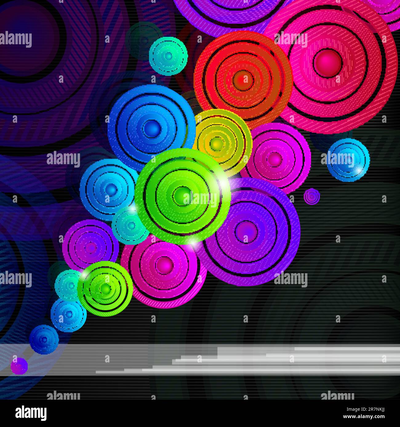 Colourful rings Stock Vector Images - Alamy