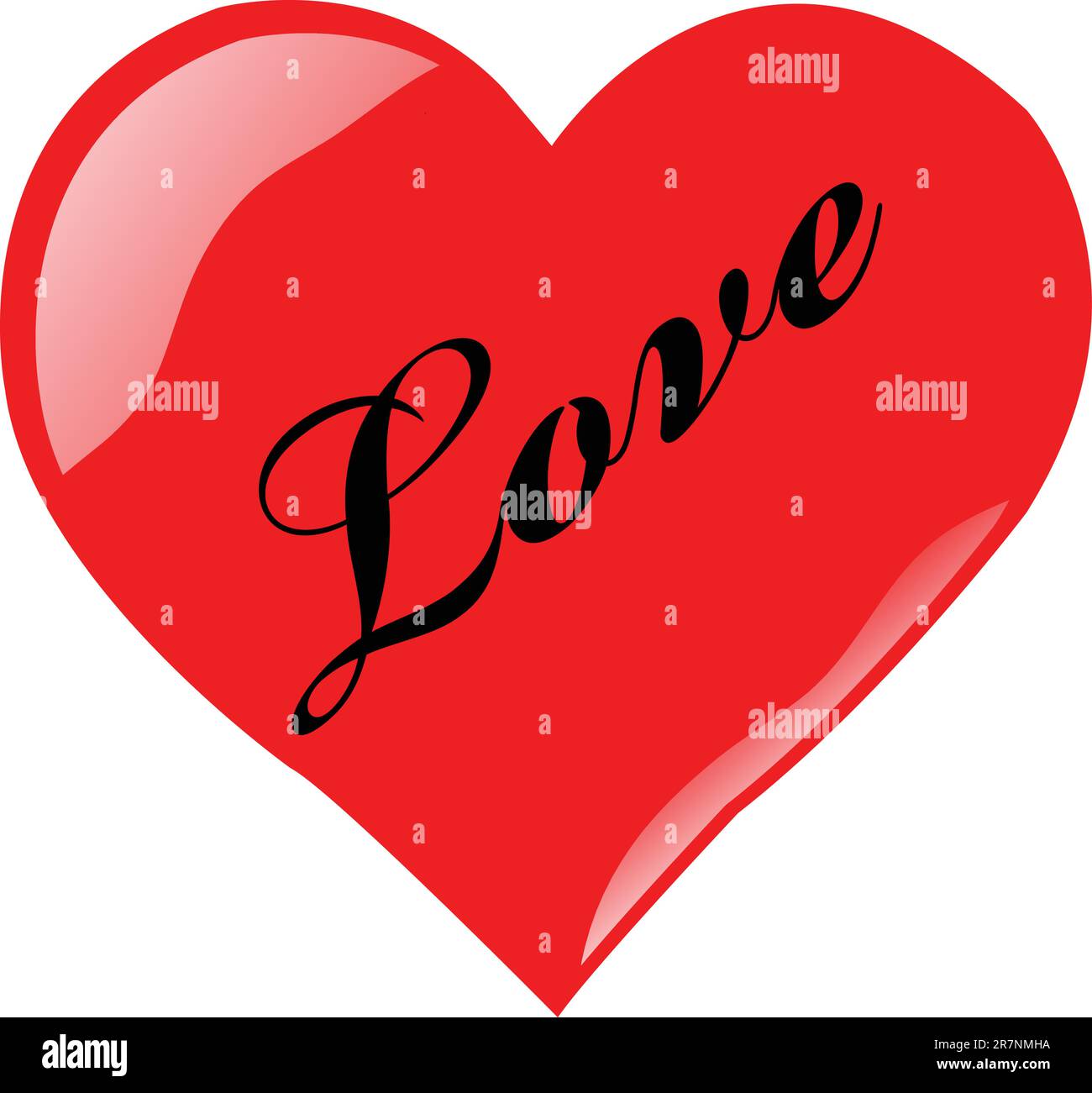 illustration of heart - vector Stock Vector Image & Art - Alamy
