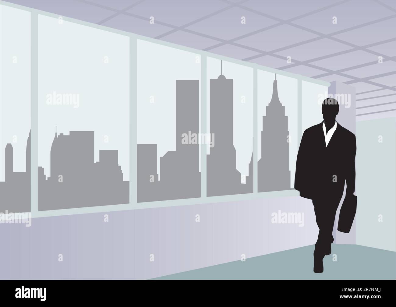 Businessmen. The Office. Vector illustration Stock Vector