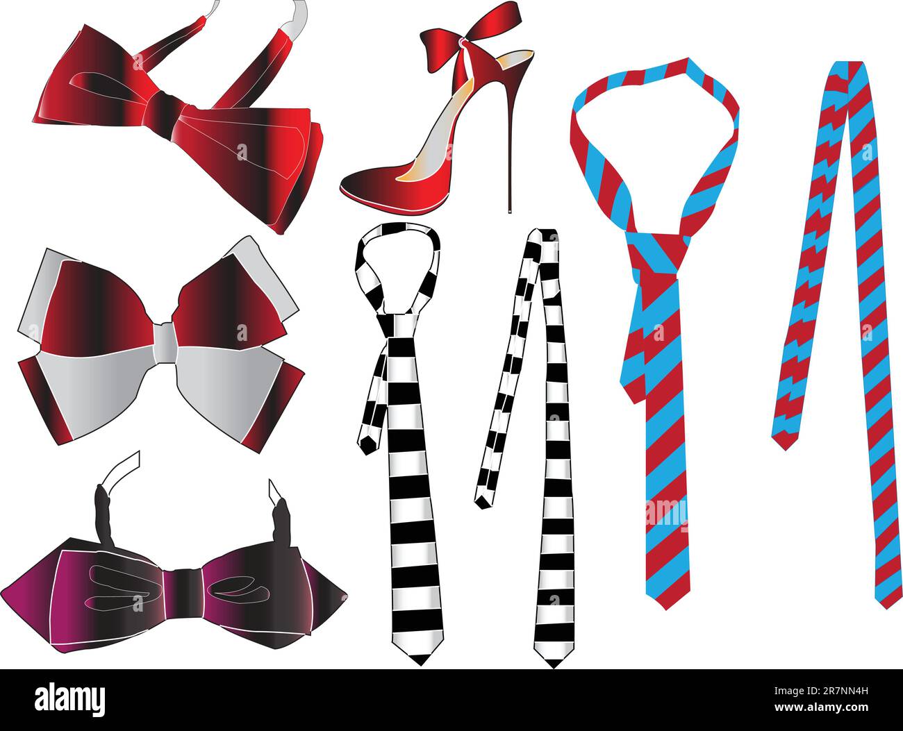 necktie collection