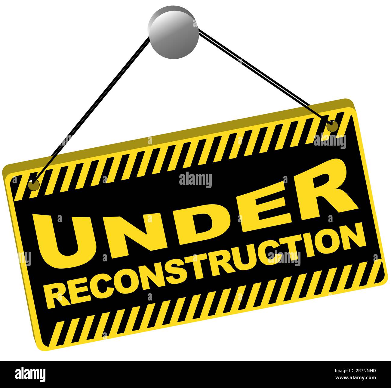 Web Icon -Under Reconstruction Sign Isolated on White Stock Vector ...