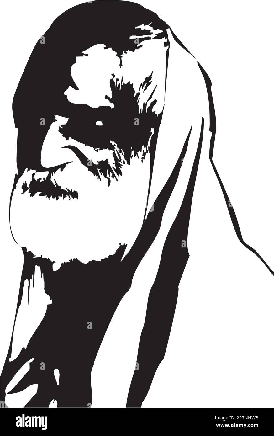blind old man Stock Vector Image & Art - Alamy