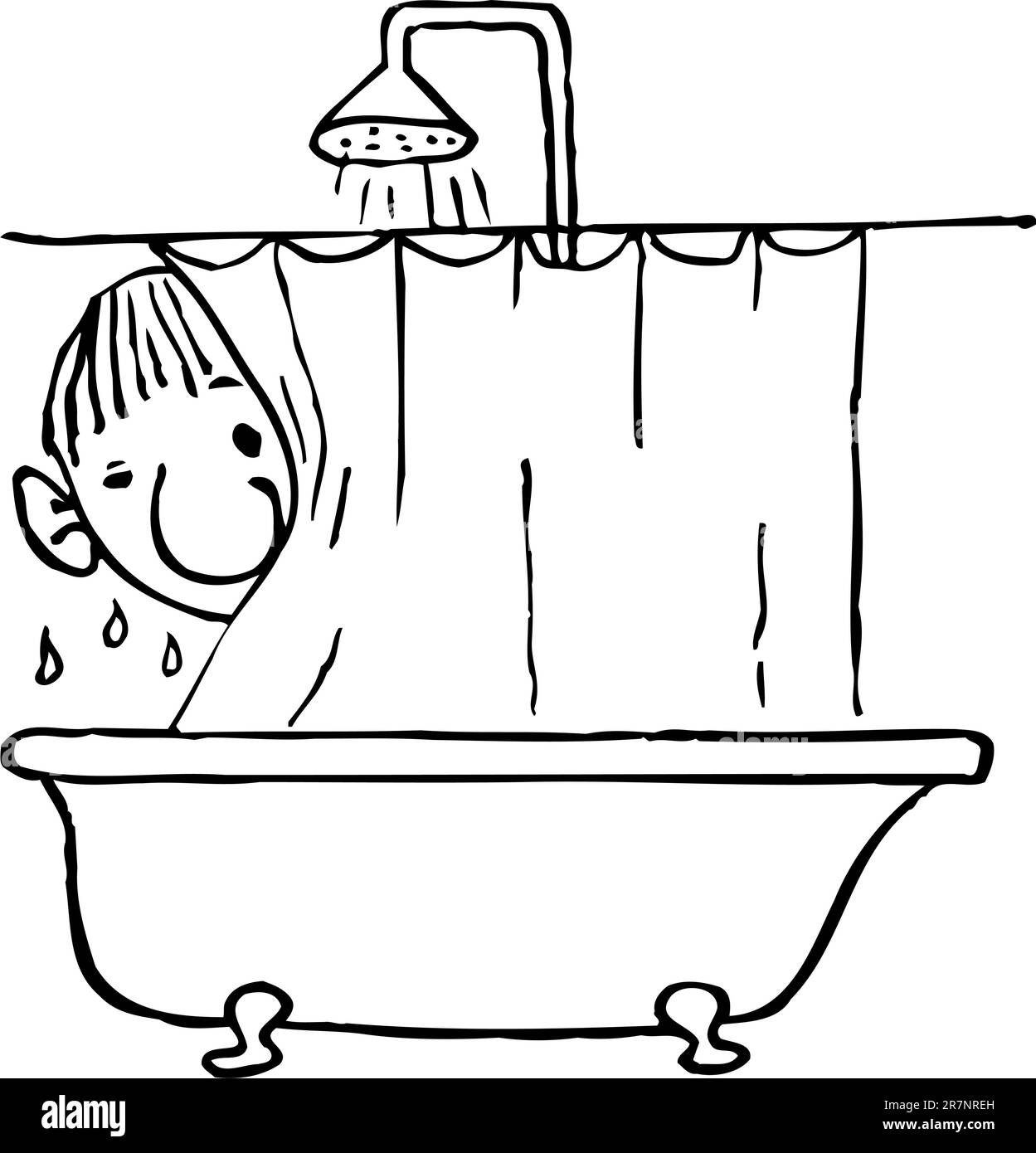 Taking bath cartoon hires stock photography and images Alamy