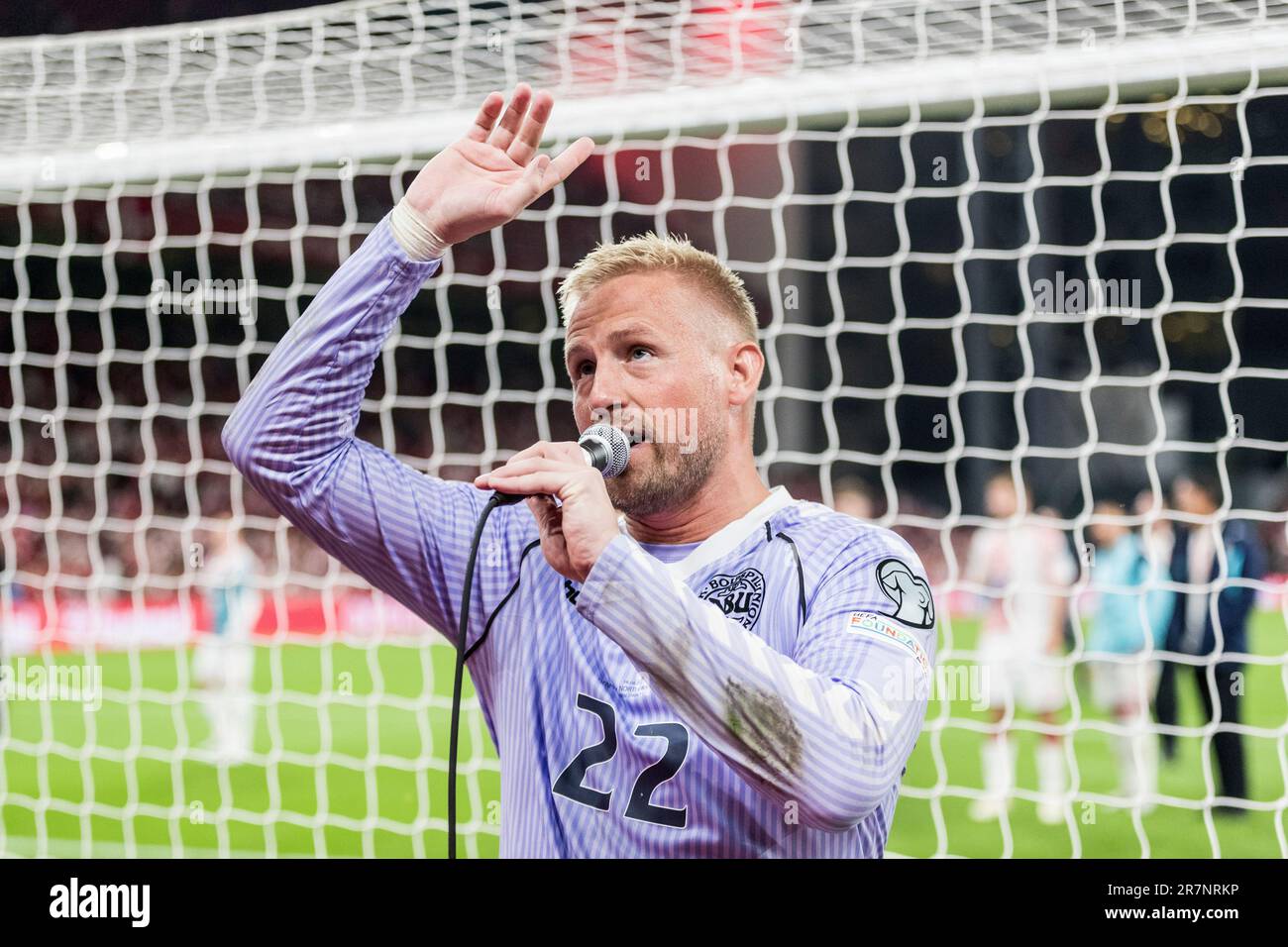 Copenhagen, Denmark. 16th June, 2023. Goalkeeper Kasper Schmeichel of
