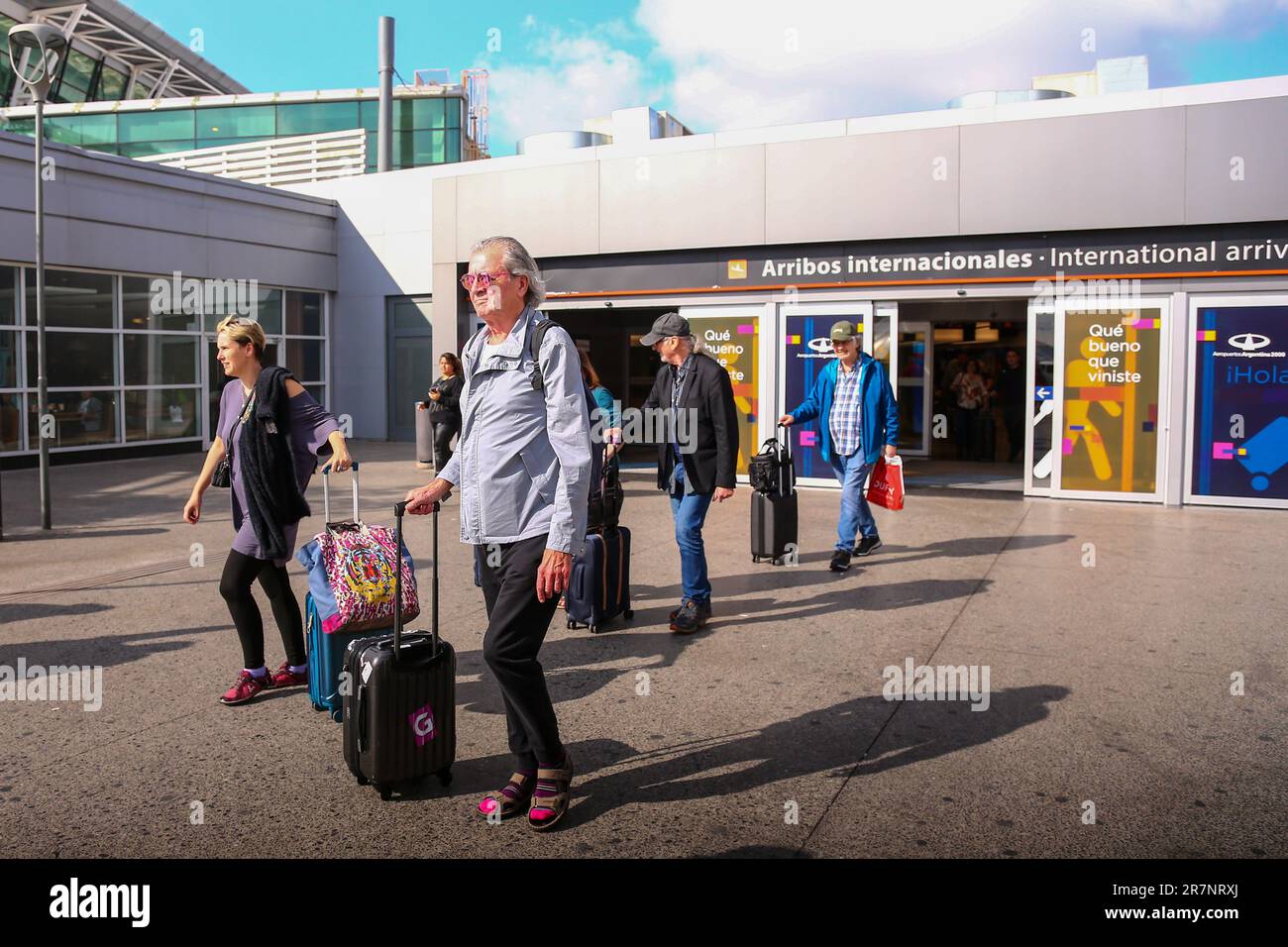 Deep Purple arriving to Buenos Aires Stock Photo