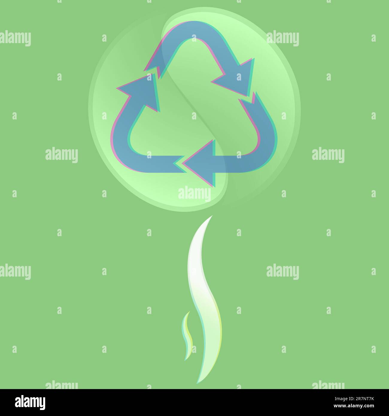 recycle concept, abstract composition, vector art illustration Stock ...