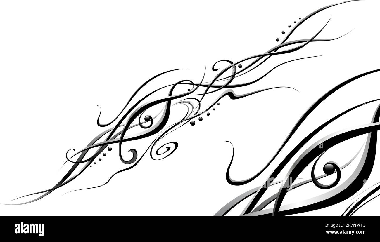 Black and white contemporary background. Illustration for design Stock