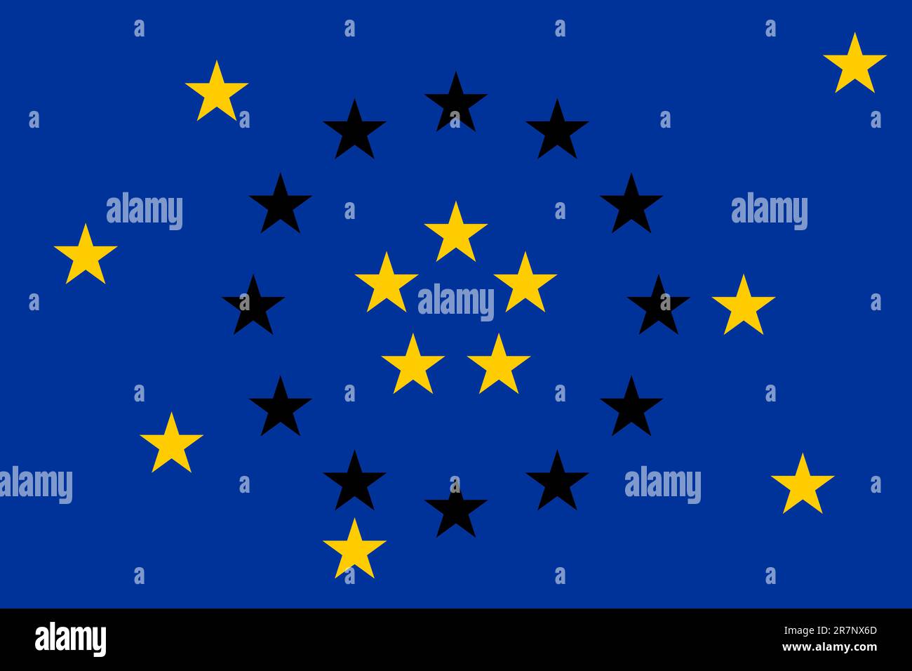 Illustration of the problems in the European Union. Also available as a Vector in Adobe illustrator EPS 10 format. The different graphics are all o... Stock Vector