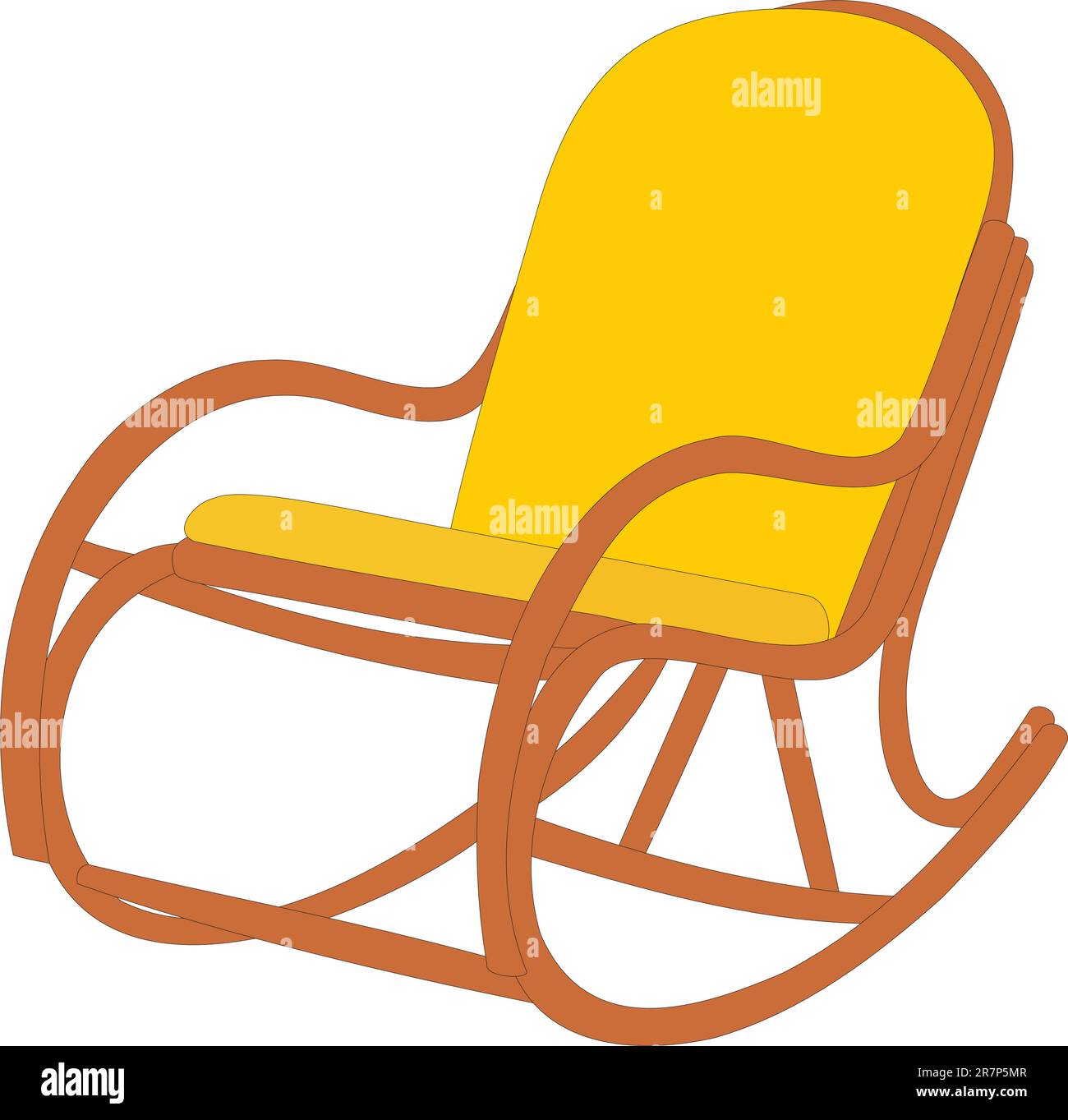 Office armchair. An easy chair. An armchair on a white background Stock Vector