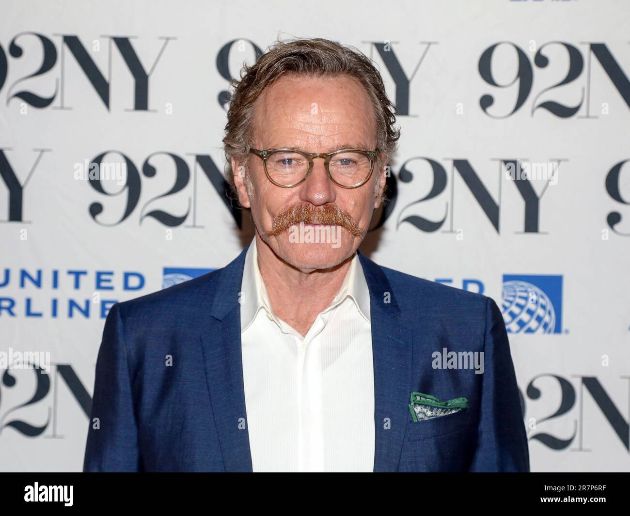 Actor Bryan Cranston poses backstage before his talk at the 92nd Street ...