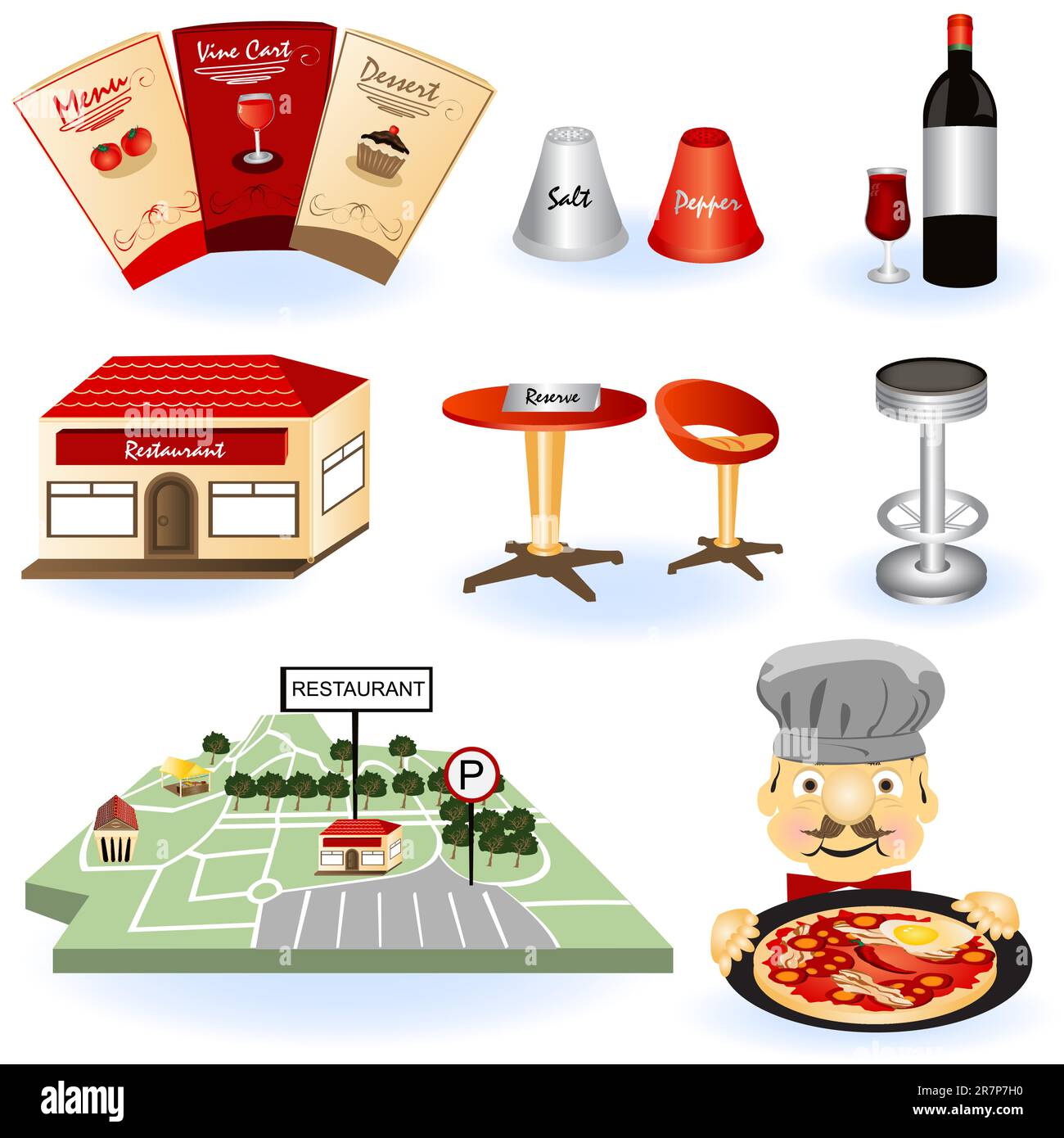 Diet and nutrients restaurant Stock Vector Images - Alamy