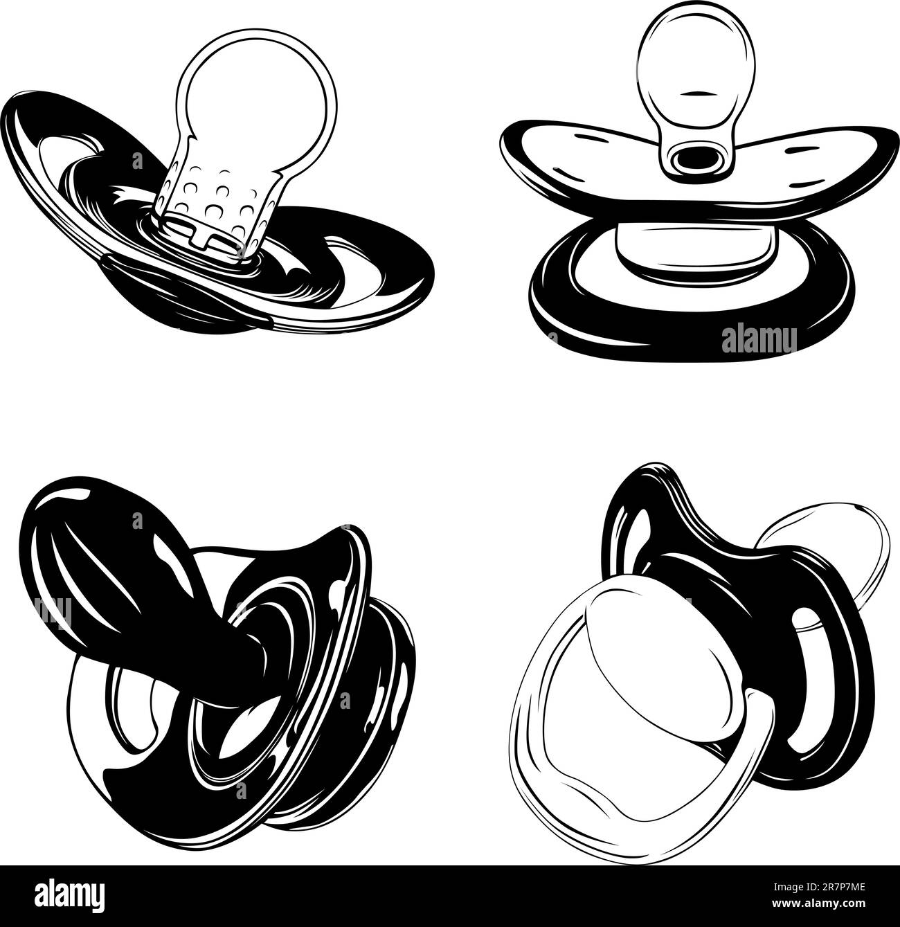 Babies dummies Stock Vector Images Alamy