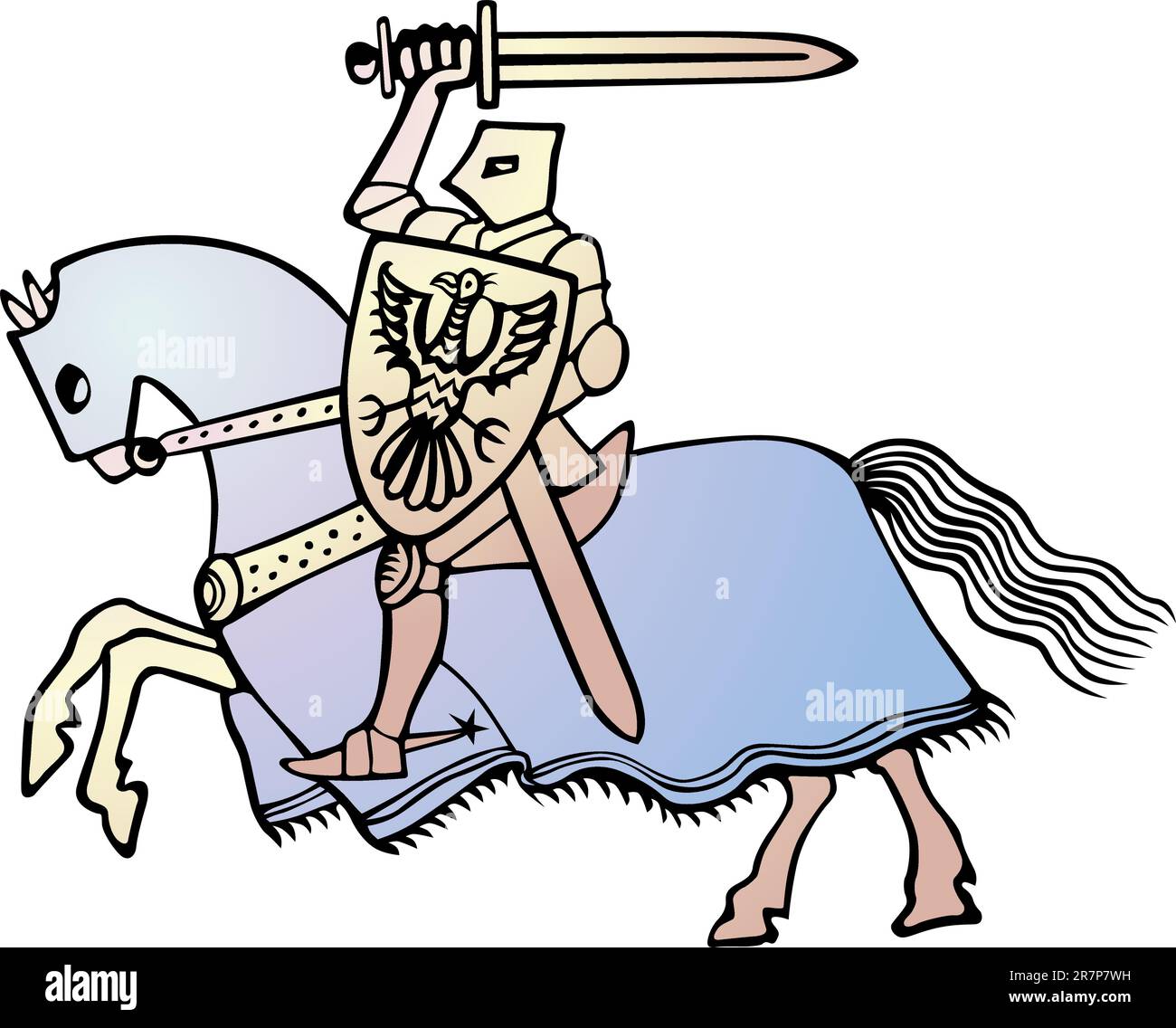 Rider horse drawing Stock Vector Images Alamy