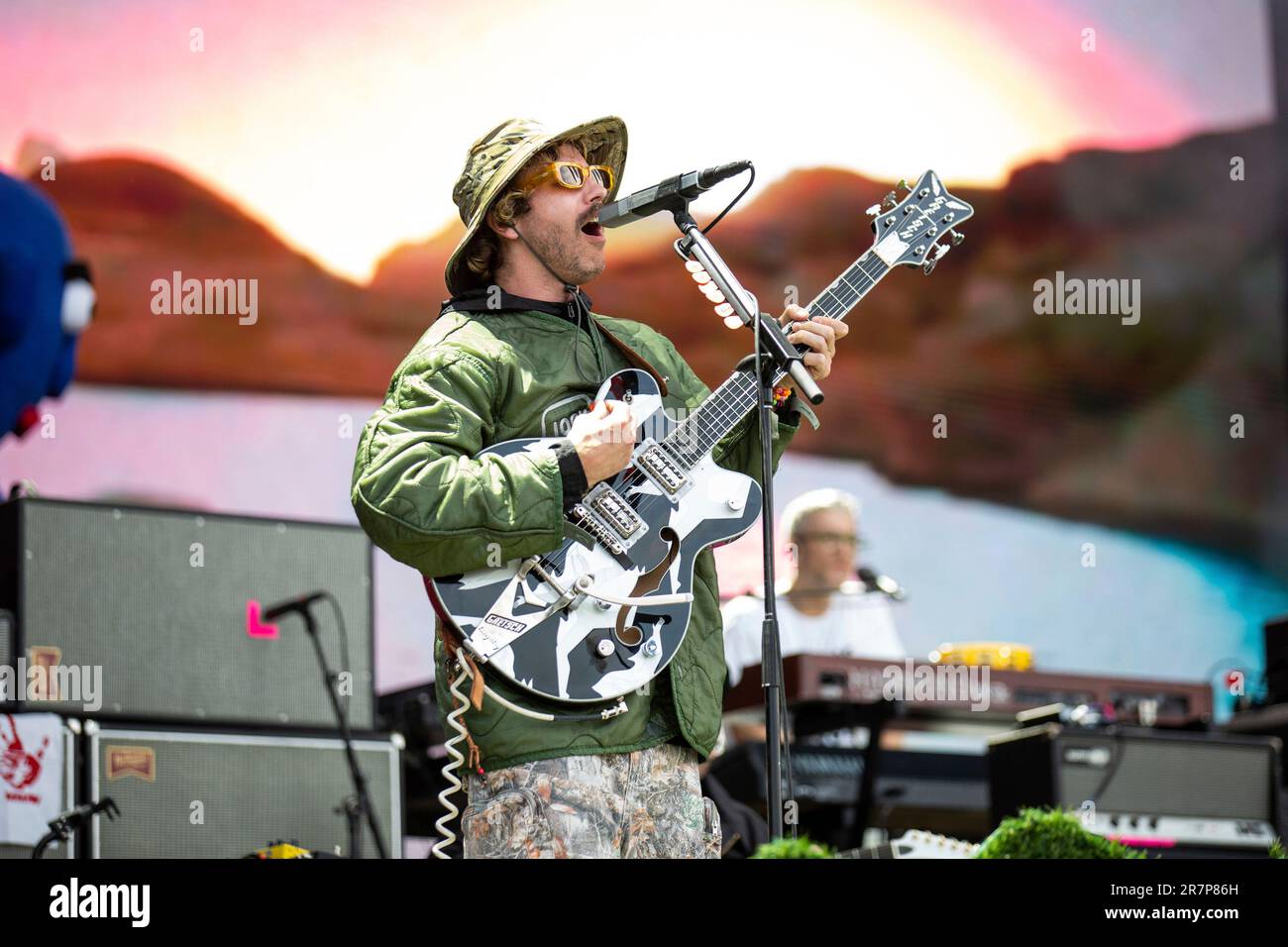 John Baldwin Gourley of Portugal. The Man performs during the 2023