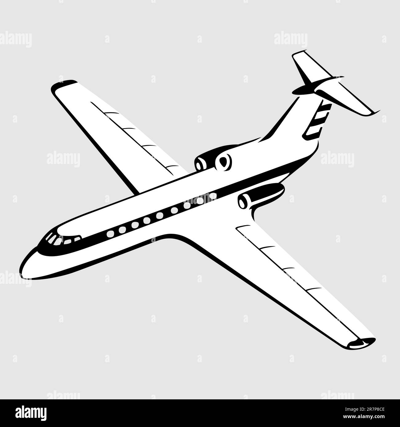 Airplane flying isolated Stock Vector Image & Art - Alamy