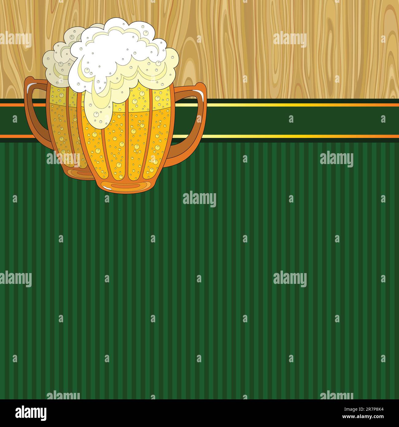 beer background, this illustration may be useful as designer work Stock Vector