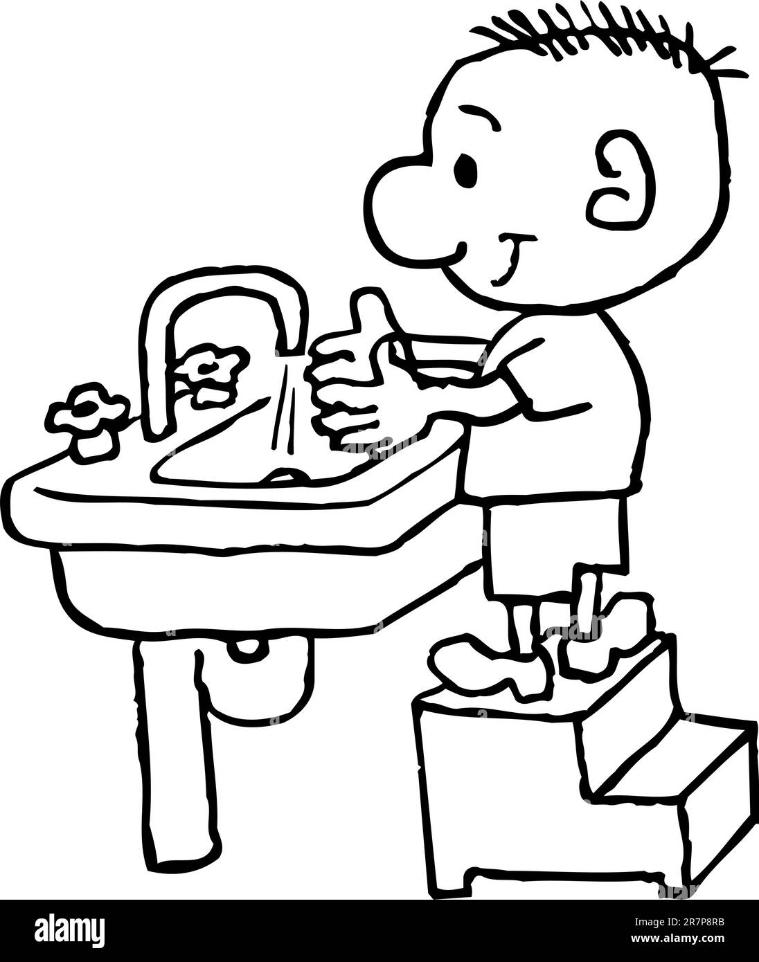 Person washing Stock Vector Images - Alamy