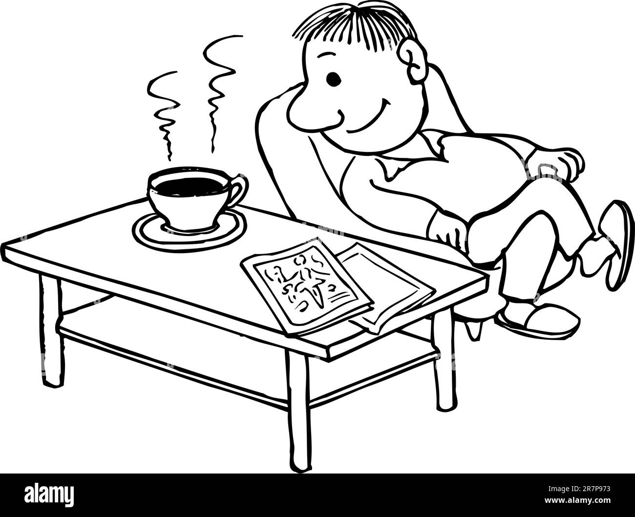 Man Drinking Coffee Stock Vector Image Art Alamy man-drinking-coffee-stock-vector-image-art-alamy