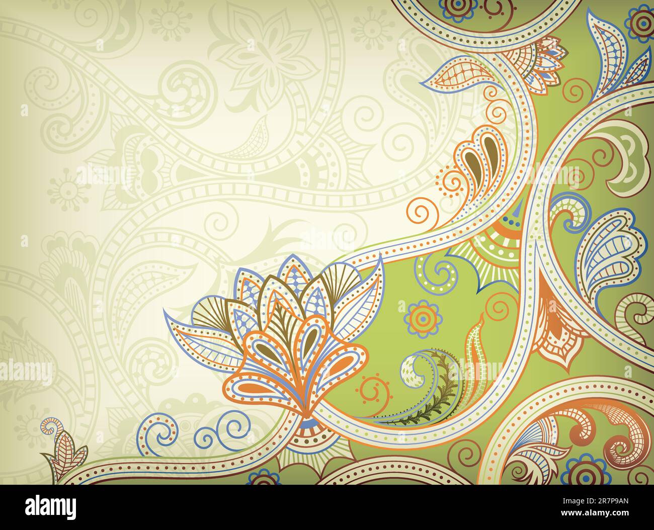 Illustration of abstract floral background Stock Vector Image & Art - Alamy