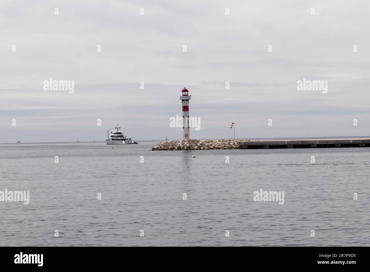 Cannes, France. 18th May, 2023. View of the lighthouse during the 76th International Cannes film festival on May 18, 2023 in Cannes, France. Stock Photo