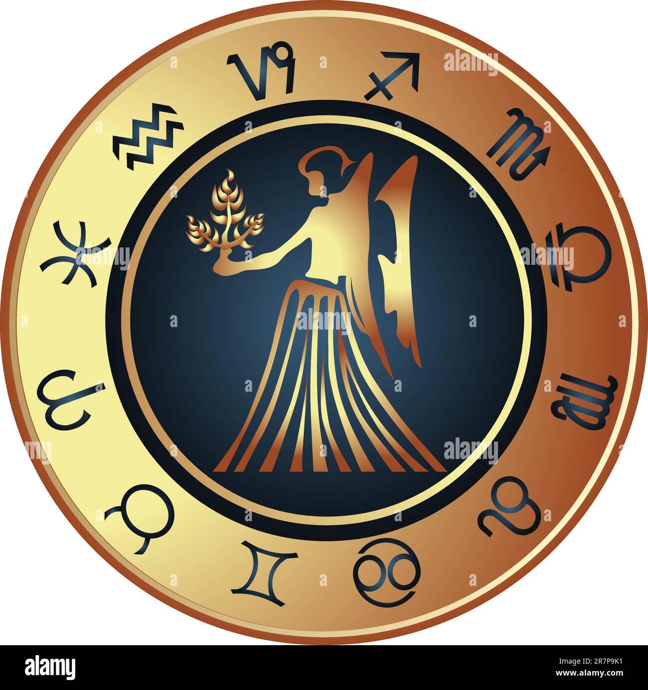 Vector Illustration Of Horoscope Virgo Stock Vector Image And Art Alamy 8192