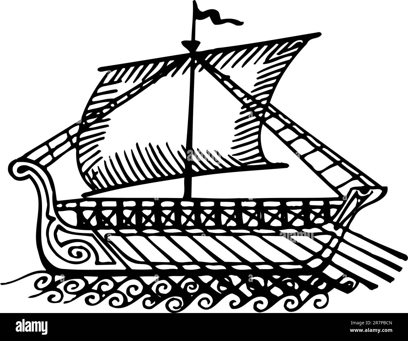Old sailing ship Stock Vector Image & Art Alamy