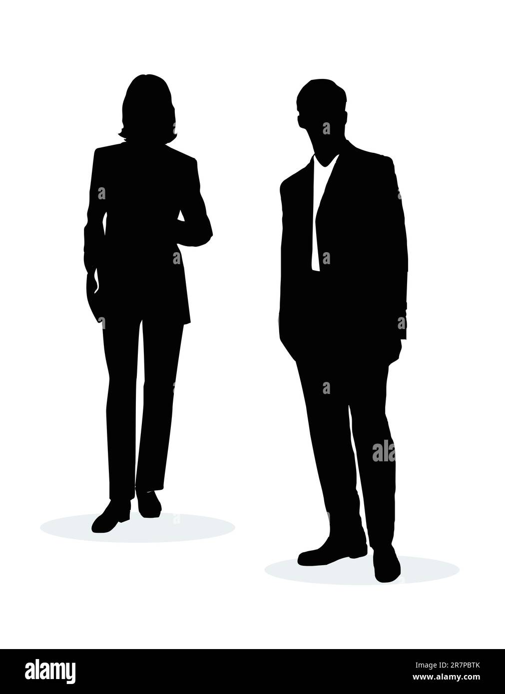 Female agent silhouettes Stock Vector Images - Alamy