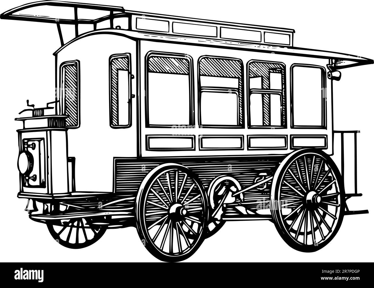 Old car isolated on white Stock Vector Image & Art - Alamy