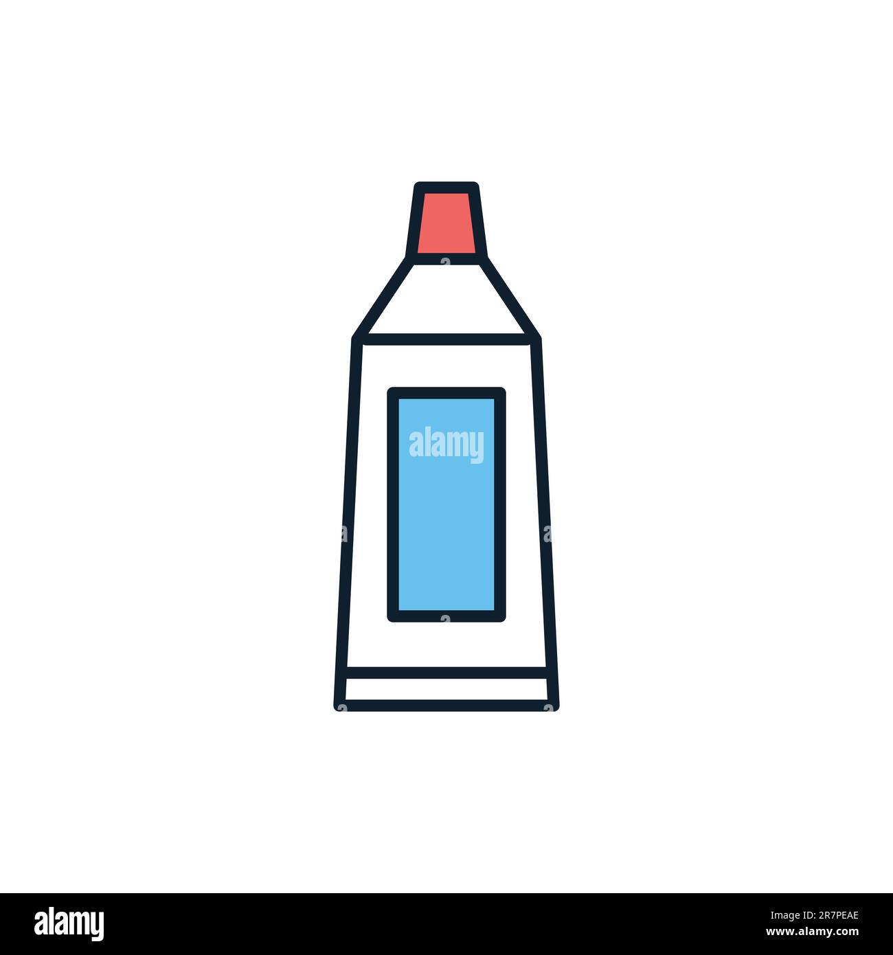 Red tube of toothpaste Stock Vector Images - Alamy