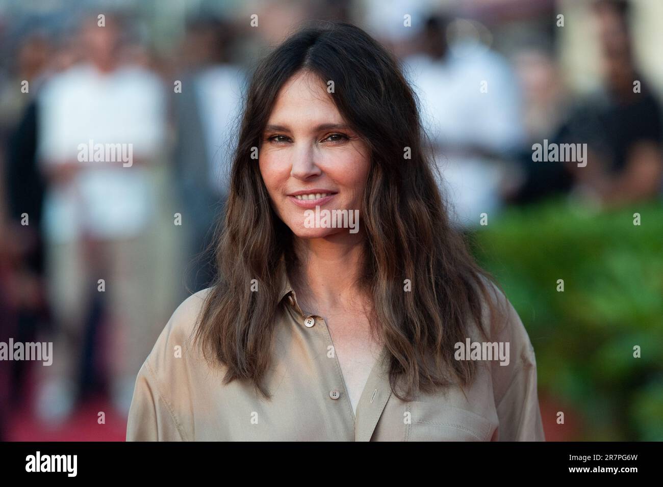 Cabourg, France. 16th June, 2023. Virginie Ledoyen attending the red