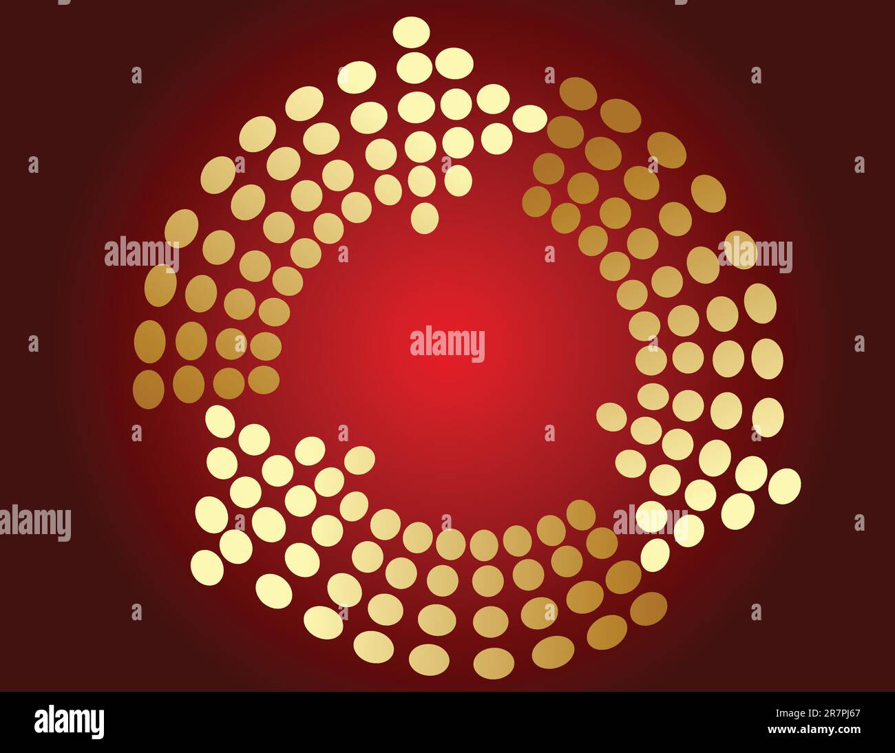 Background with arrows made of circles Stock Vector