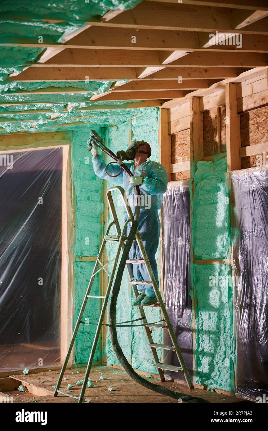 Polyurethane spray foam hi-res stock photography and images - Alamy
