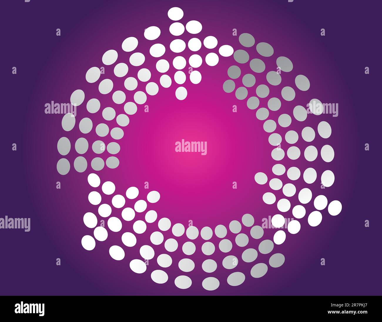 Background with arrows made of circles Stock Vector