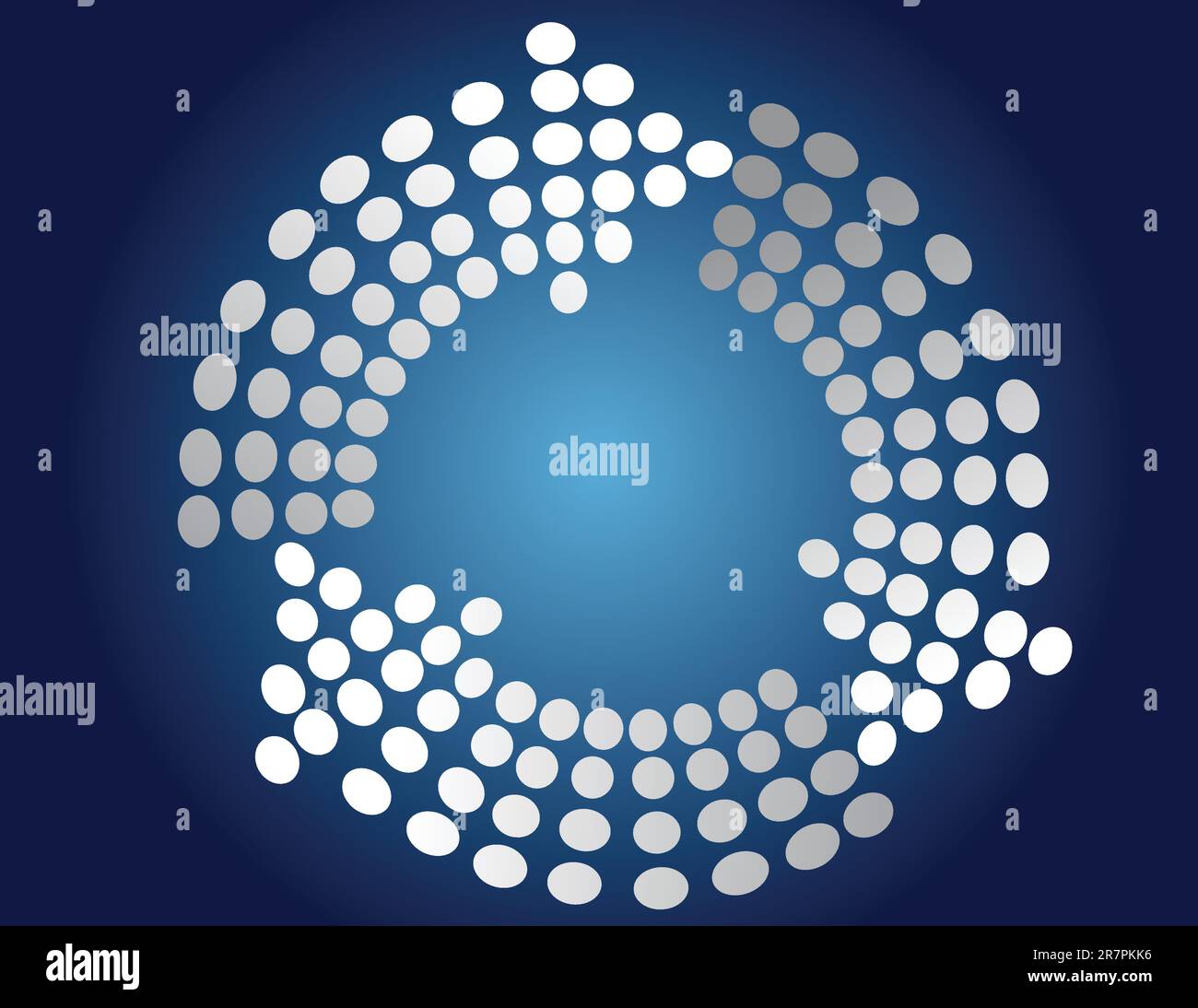 Background with arrows made of circles Stock Vector