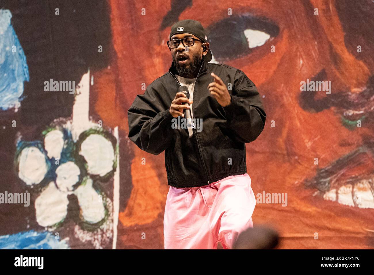 Kendrick Lamar performs during the 2023 Bonnaroo Music and Arts