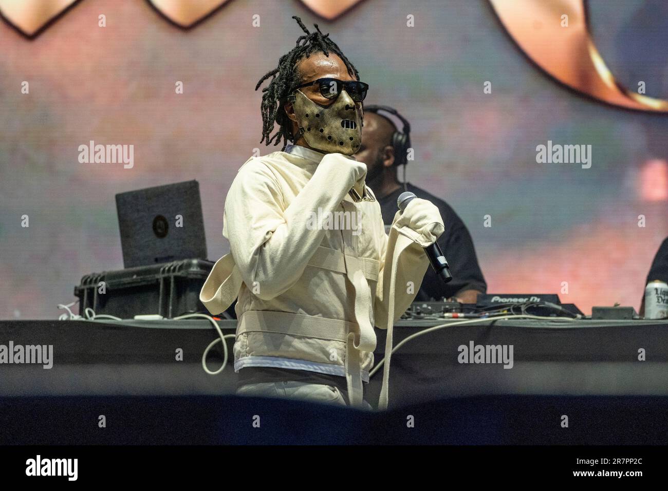 Juicy J of Three 6 Mafia performs during the 2023 Bonnaroo Music and