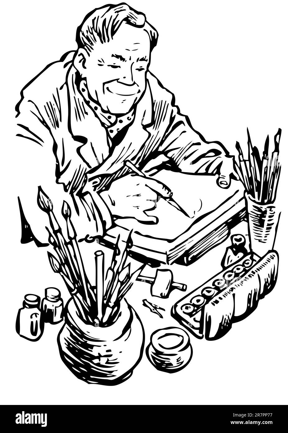 Graphic artist drawing Stock Vector Image & Art - Alamy