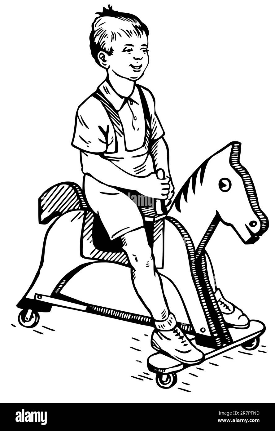 Rider horse drawing Stock Vector Images Alamy