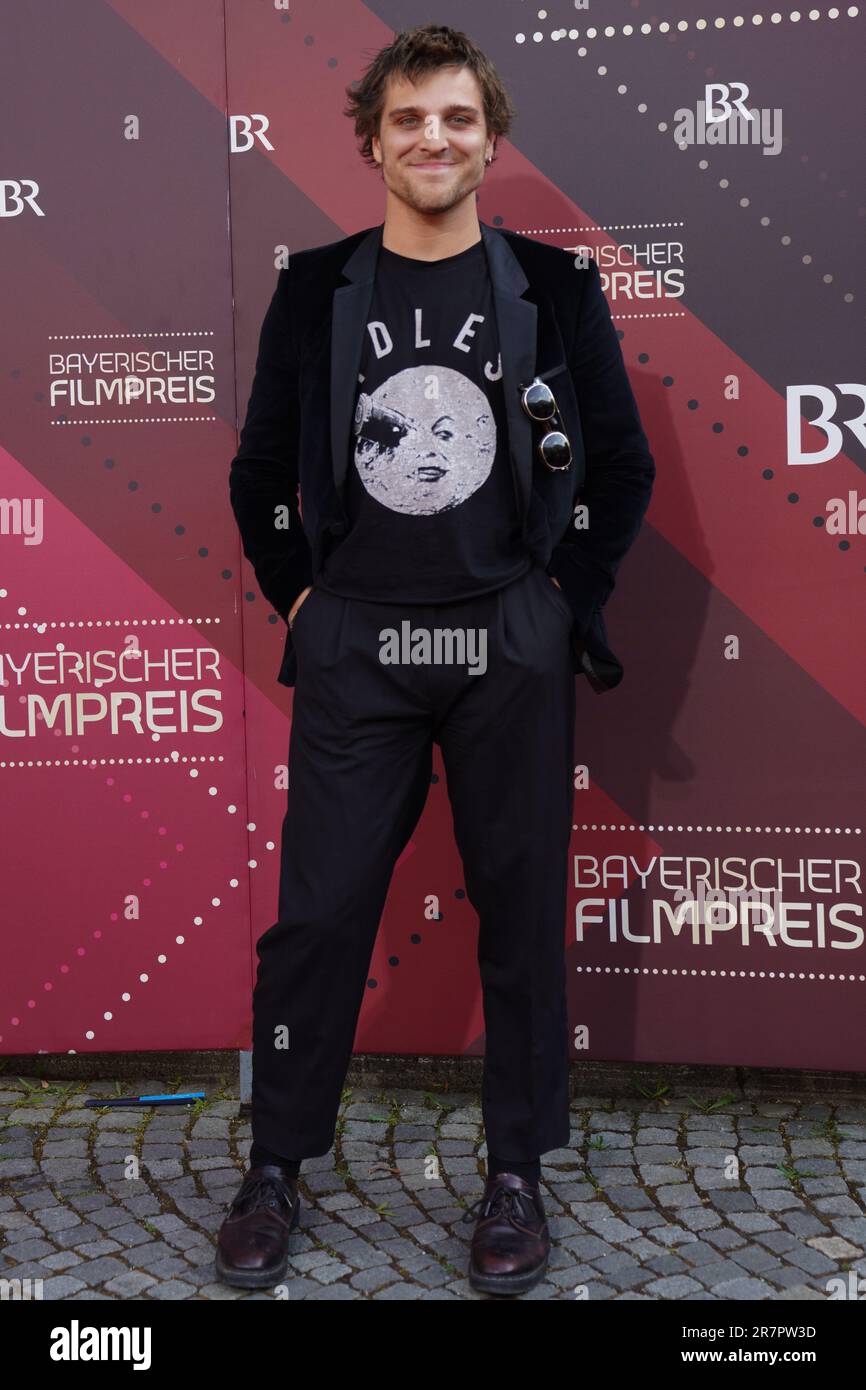 Jonas Dassler attends the Bayerischer Filmpreis 2023 (Bavarian Film Award) at Prinzregententheater on June 16, 2023 in Munich, Germany. Stock Photo