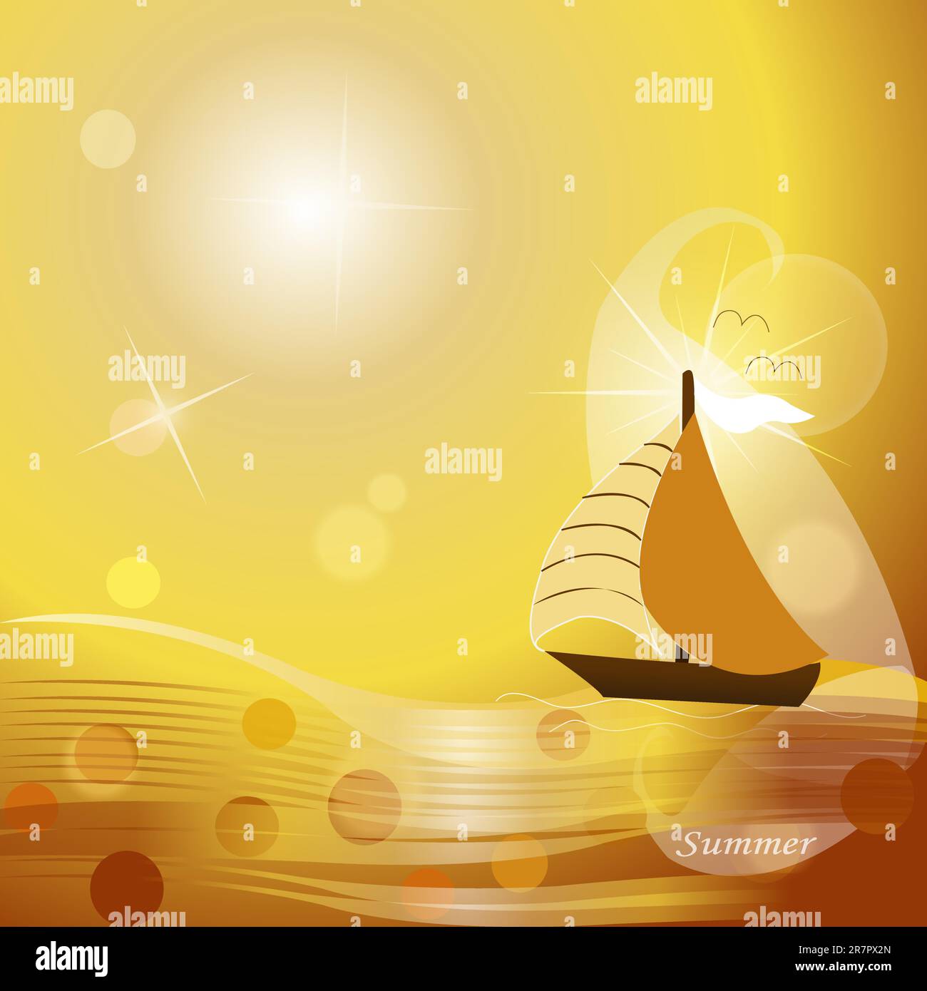 summer background vector illustration Stock Vector Image & Art - Alamy